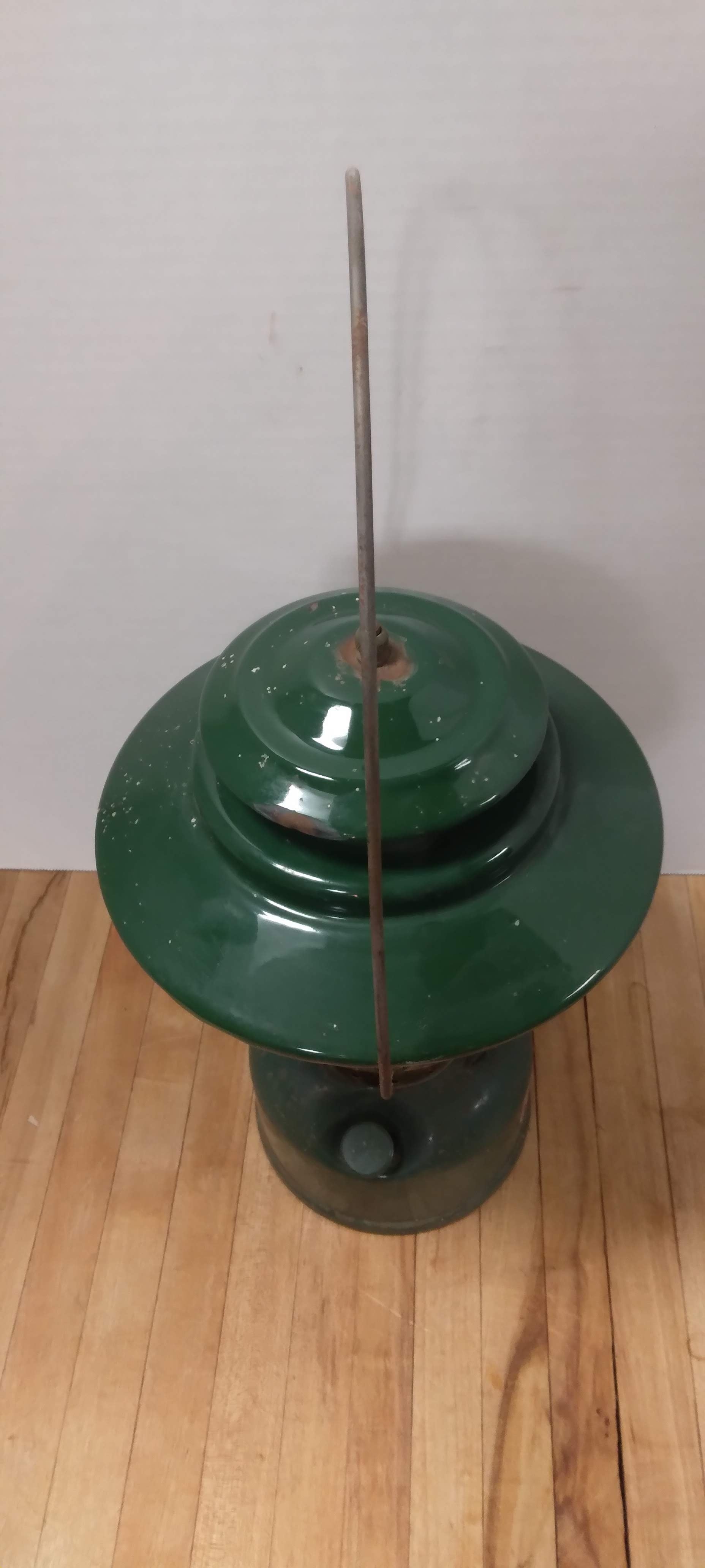 Vintage Green Coleman Model 228F Big Hat Lantern | Rusty Raven LLC